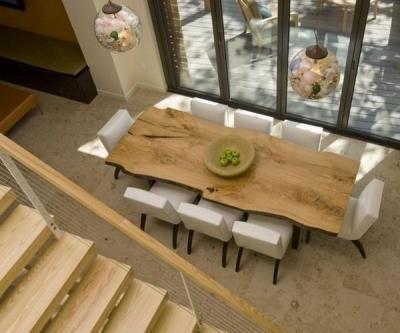 WOODEN SLAB TABLE